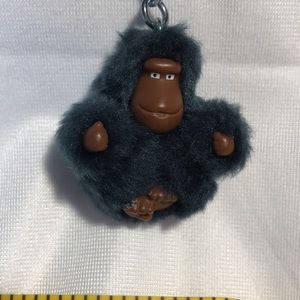 Kipling monkey keychain navy blue